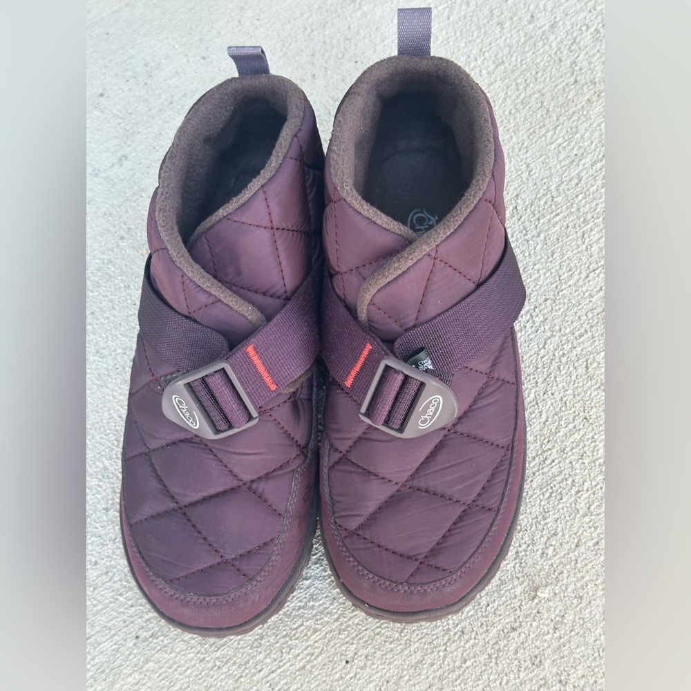 Chaco Quilted Slip-On Shoes in Deep Purple